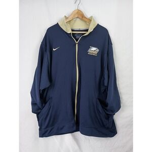 Nike Dri Fit Full Zip Georgia Southern Eagles Basketball Jacket Size XL Blue